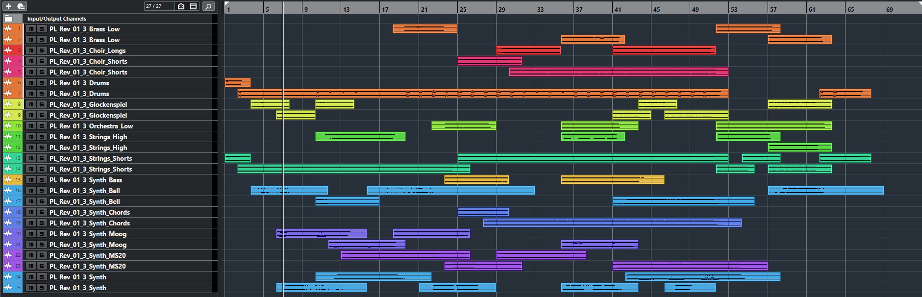 Reverie's OMF file in Cubase